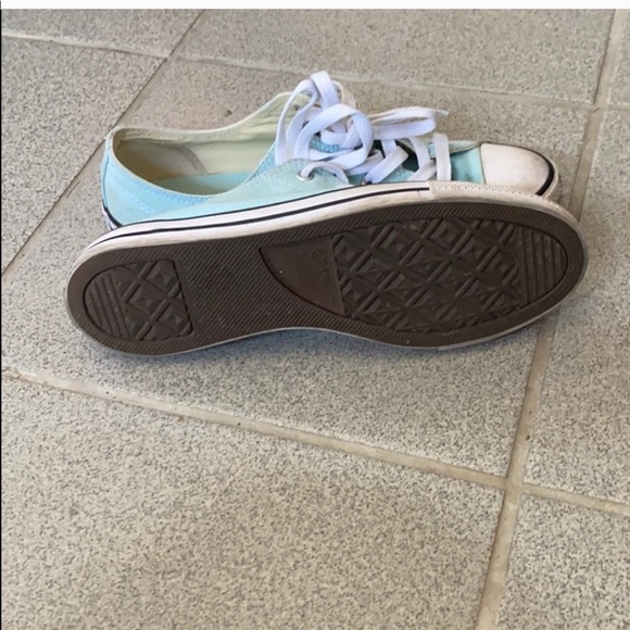 Converse light blue women shoes size 8 - Picture 5 of 6